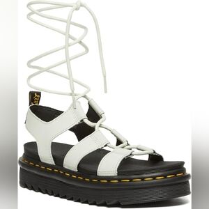 Dr. Martens White Gladiator Sandals